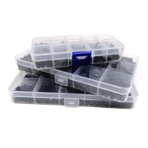M2 M2.5 M3 M4 Schwarzer Kunststoff Nylon Isolierter Sechskant-Abstandshalter Sechskant-Säulen-Abstandshalter Säule Schraubenmutter Unterlegscheibe Sortimentssatz Set Box(M2 1300pcs) von SAPIIKEF