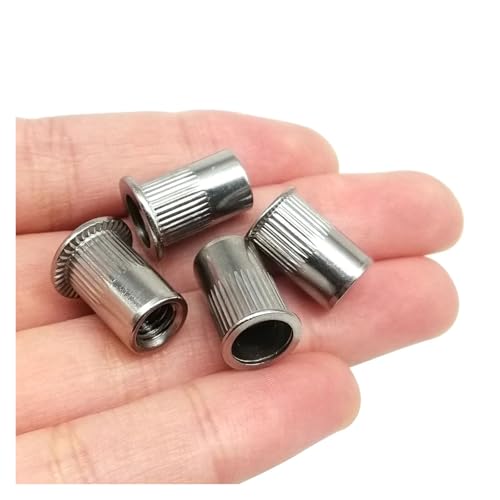 M3 M4 M5 M6 M8 M10 M12 Marine Grade 316 A4-80 Edelstahl Einsatz Nietmutter Flachkopf Kleiner Senkkopf Rivnut Nutsert(Flat head,40pcs M5) von SAPIIKEF