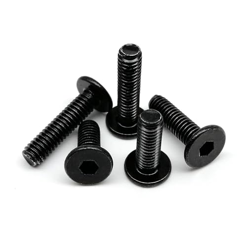 Mix M2 M2.5 M3 M4 M5 Schwarz plattiert 304 Edelstahl CM Sechskant Innensechskant Ultradünne Flache Waferkopfschraube Bolzen Sortiment Set(Set B 1020pcs) von SAPIIKEF