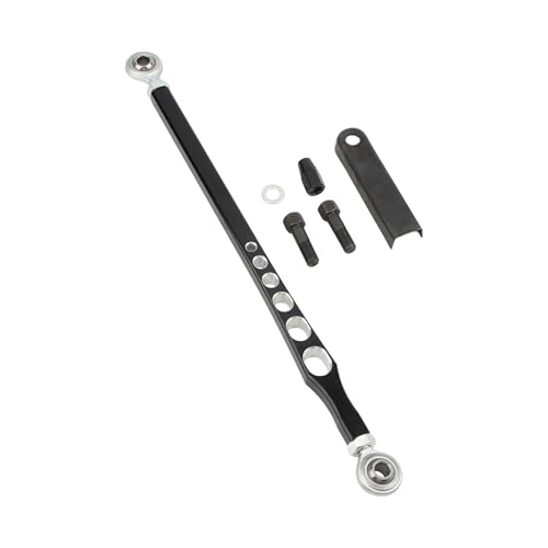 Motocross Getriebe Schaltgestänge for Touring Straße Electra Glide FLHR Softail Fat Boy FLHC FL 1986-Up 330mm Aluminium hebel(Black) von SAPIIKEF