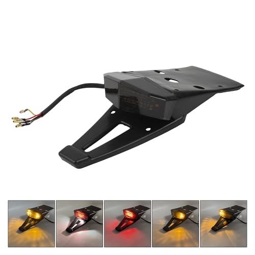 Motocross Zubehör EnduroTail Licht for Dirt Bike Motobike Hinten Stop Signal Rücklicht Universal Moto Motobike Rücklicht(HL160-1) von SAPIIKEF