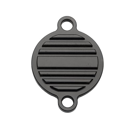 Motorcycle CNC Oil Pump Cover Guard Cap and Oil Filter Cover Cap For 250 350 450 500 530 SXF XCF XCW EXC EXCF 2009-2020 2021(Black Filter Cover) von SAPIIKEF