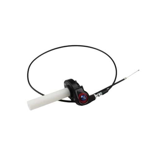 Motorrad Beschleuniger Gasgriff Griffe Teile 1200mm Kabel 22mm 7/8'' Universal Enduro Motocross Dirt Pit Bike Zubehör(Black) von SAPIIKEF
