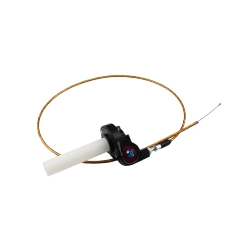 Motorrad Beschleuniger Gasgriff Griffe Teile 1200mm Kabel 22mm 7/8'' Universal Enduro Motocross Dirt Pit Bike Zubehör(Gold) von SAPIIKEF