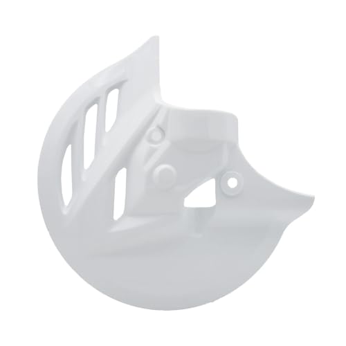 Motorrad Bremsscheibe Schutz Abdeckung Kunststoff Schutzhülle for CRF250R CRF450R CRF250RX CRF450RX CRF250X CRF450X Teil(White) von SAPIIKEF