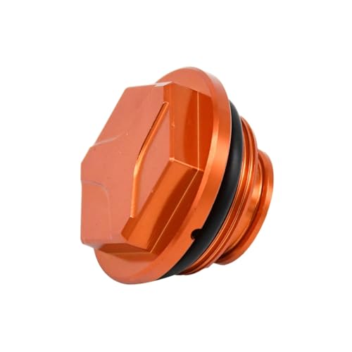 Motorrad CNC Hinten Brems Flüssigkeit Reservoir Abdeckung Kappe Fit for EXC EXCF XC XCF XCW XCFW SX SXF 125-530 TPI Sechs Tage 2004-2024(Orange) von SAPIIKEF