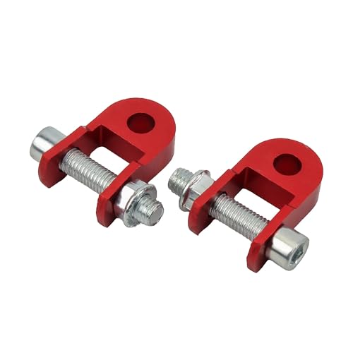 Motorrad Dirt Bike CNC Hinten Stoßdämpfer Höhe Extender Riser Motorrad Stoßdämpfer Moto Zubehör 1 Set(Small Red) von SAPIIKEF
