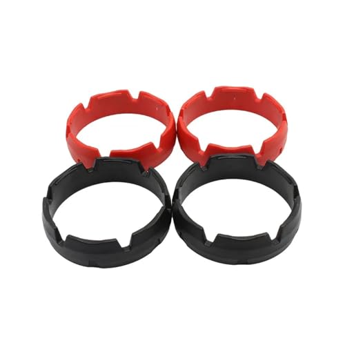 Motorrad Gabel Schutz Ring Motocross Stoßdämpfer Anti-tragen Hülse for XC EXC SMR SXF SX 125-690(Black Red 2 Pairs) von SAPIIKEF