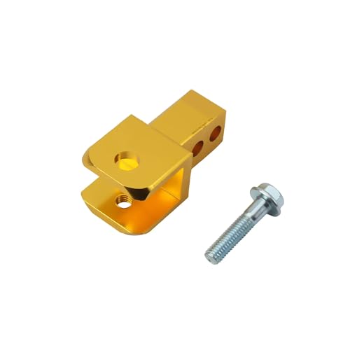 Motorrad Metall Hinten Shock Extender Aluminium Legierung Dirt Pit Bike Shock Riser Mit Schraube Shock Riser Höhe Erweiterung Absorber(Golden) von SAPIIKEF
