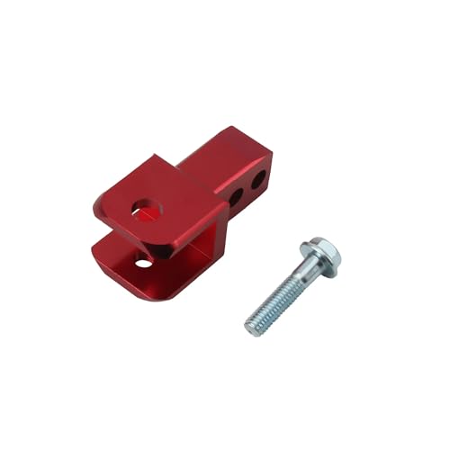 Motorrad Metall Hinten Shock Extender Aluminium Legierung Dirt Pit Bike Shock Riser Mit Schraube Shock Riser Höhe Erweiterung Absorber(Red) von SAPIIKEF