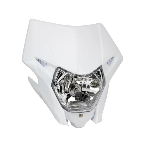Motorrad Motocross Halogen Scheinwerfer Platte Scheinwerfer for CRF150L 150R 150F 230L 250L 250X 250M 300 450L 450X 450RL(White) von SAPIIKEF