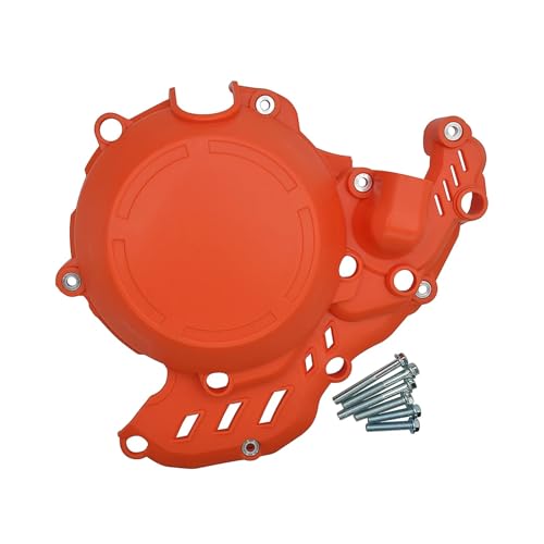Motorrad Motor Abdeckung Kupplung Magneto Protector for SXF XCF EXC 250 350 2023 for FE FC EC Motocross Zubehör(Clutch Orange) von SAPIIKEF