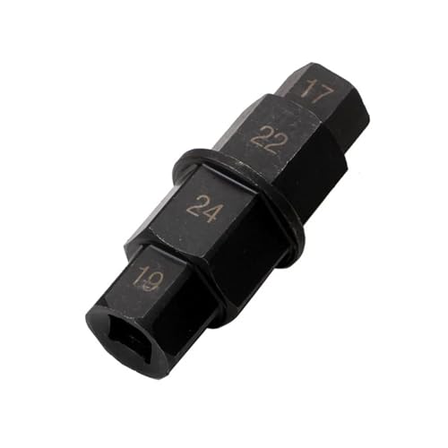 Motorrad Vorderrad Hinterrad Achse Sechskant 17 19 22 24mm Achse Sechskant Spindel Treiber Entfernung Werkzeug Motorrad Achse Werkzeug(Black) von SAPIIKEF