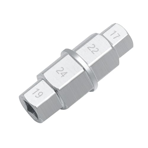 Motorrad Vorderrad Hinterrad Achse Sechskant 17 19 22 24mm Achse Sechskant Spindel Treiber Entfernung Werkzeug Motorrad Achse Werkzeug(Silver) von SAPIIKEF