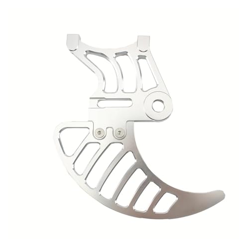 Motorradzubehör Bremssattelhalterung Haifischflossenscheibe for Surron Light Bee X Scheibenschutzlegierung for modifizierte Sur-ron Motocross-Teile(Silver) von SAPIIKEF