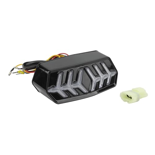 Profesmotor Enduro Motocross Rücklicht for GROM MSX125 CBR650F Dirt Bike 12V Signal Blinkt Laufende Drehen Rücklicht(Ivory) von SAPIIKEF