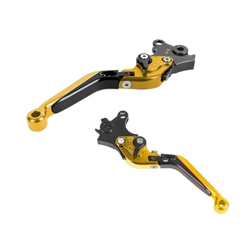 R1200GS R1250GS Abenteuer Motorrad Lenker Faltbare Bremse Kupplung Steuerhebel for R1200 R1250 GS LC GS1200 adv R1250GSA(MIX GD-BK) von SAPIIKEF
