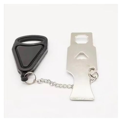 Reiseunterkunft Türsicherheitsschloss Home Room Hotel Diebstahlsicherungsschloss Metallschloss Tragbares Türschloss Sicherheitsriegel(Black) von SAPIIKEF