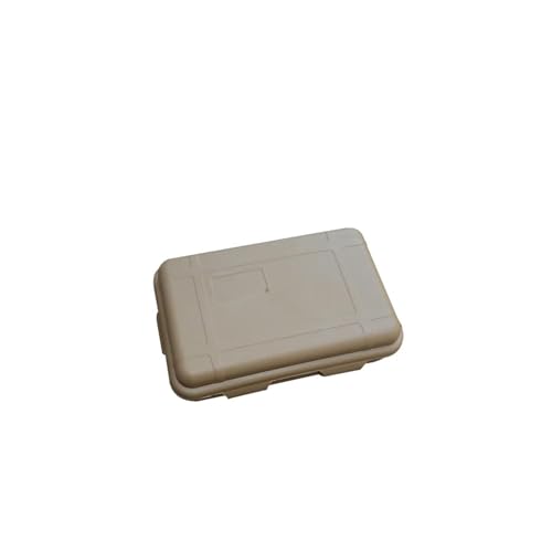 SAPIIKEF 1/3 STÜCKE S/L/XXL Größe Outdoor Kunststoff Wasserdicht Versiegelt Überlebensbox Container Camping Outdoor Reisebox Aufbewahrungsbox(Light Brown L 1PCS) von SAPIIKEF
