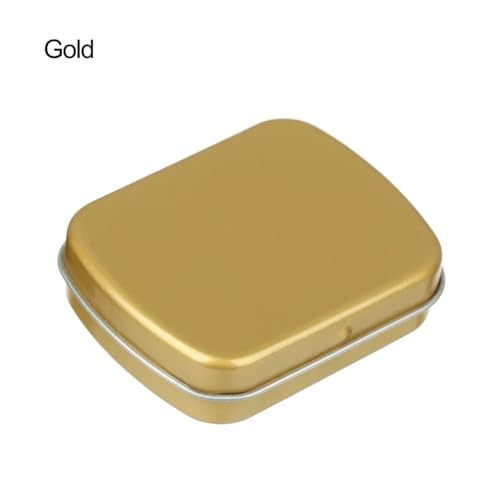 SAPIIKEF 1 PC Mini Zinn Metall Box versiegelt Glas Verpackung Boxen Schmuck Candy Box kleine Lagerung Dosen Münze(Blue) von SAPIIKEF