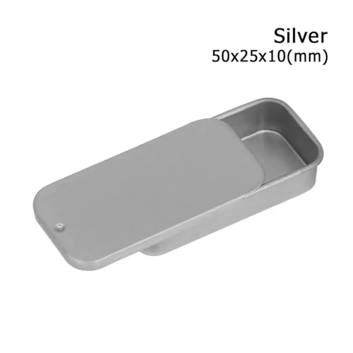 SAPIIKEF 1 PC Mini Zinn Metall Box versiegelt Glas Verpackung Boxen Schmuck Candy Box kleine Lagerung Dosen Münze(Chocolate) von SAPIIKEF