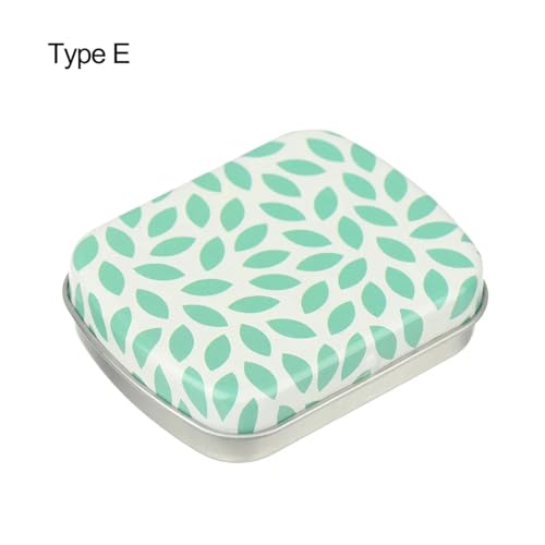SAPIIKEF 1 PC Mini Zinn Metall Box versiegelt Glas Verpackung Boxen Schmuck Candy Box kleine Lagerung Dosen Münze(Clear) von SAPIIKEF