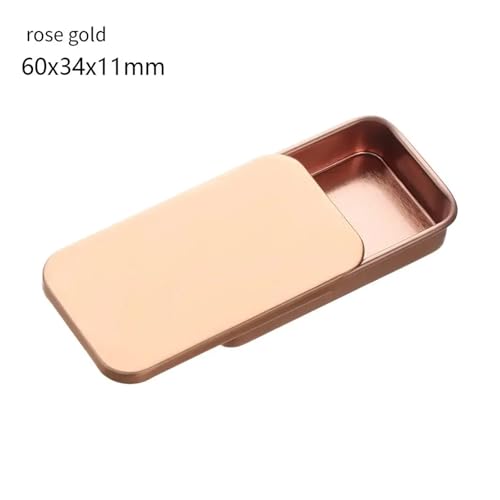 SAPIIKEF 1 PC Mini Zinn Metall Box versiegelt Glas Verpackung Boxen Schmuck Candy Box kleine Lagerung Dosen Münze(Dark Khaki) von SAPIIKEF