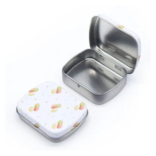 SAPIIKEF 1 PC Mini Zinn Metall Box versiegelt Glas Verpackung Boxen Schmuck Candy Box kleine Lagerung Dosen Münze(Deep Green) von SAPIIKEF
