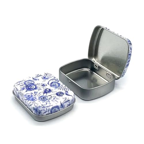 SAPIIKEF 1 PC Mini Zinn Metall Box versiegelt Glas Verpackung Boxen Schmuck Candy Box kleine Lagerung Dosen Münze(Emerald Green) von SAPIIKEF
