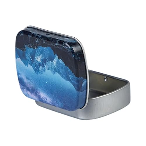 SAPIIKEF 1 PC Mini Zinn Metall Box versiegelt Glas Verpackung Boxen Schmuck Candy Box kleine Lagerung Dosen Münze(Ivory) von SAPIIKEF
