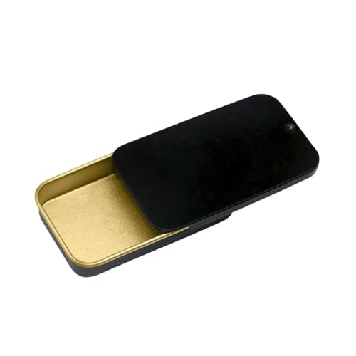 SAPIIKEF 1 PC Mini Zinn Metall Box versiegelt Glas Verpackung Boxen Schmuck Candy Box kleine Lagerung Dosen Münze(Light Coffee) von SAPIIKEF
