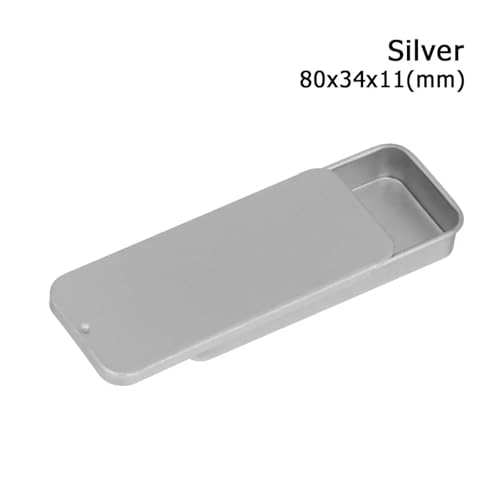 SAPIIKEF 1 PC Mini Zinn Metall Box versiegelt Glas Verpackung Boxen Schmuck Candy Box kleine Lagerung Dosen Münze(Light Green) von SAPIIKEF