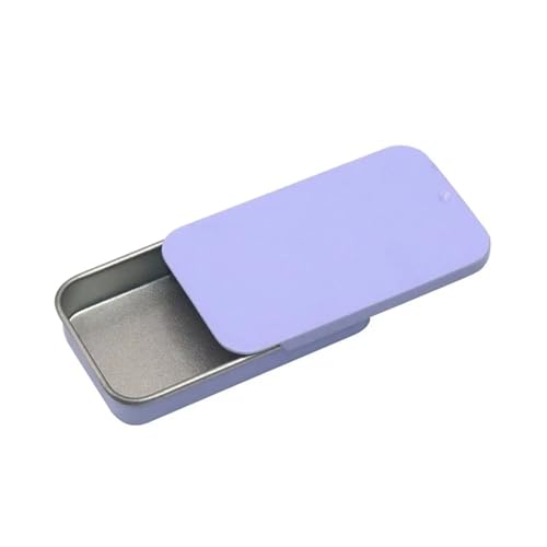 SAPIIKEF 1 PC Mini Zinn Metall Box versiegelt Glas Verpackung Boxen Schmuck Candy Box kleine Lagerung Dosen Münze(Olive Brown) von SAPIIKEF