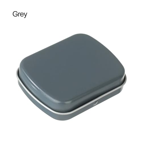 SAPIIKEF 1 PC Mini Zinn Metall Box versiegelt Glas Verpackung Boxen Schmuck Candy Box kleine Lagerung Dosen Münze(Purple) von SAPIIKEF