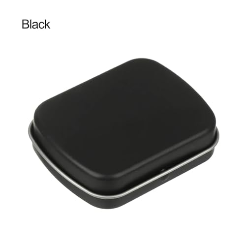 SAPIIKEF 1 PC Mini Zinn Metall Box versiegelt Glas Verpackung Boxen Schmuck Candy Box kleine Lagerung Dosen Münze(Red) von SAPIIKEF