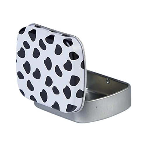 SAPIIKEF 1 PC Mini Zinn Metall Box versiegelt Glas Verpackung Boxen Schmuck Candy Box kleine Lagerung Dosen Münze(Rose Red) von SAPIIKEF