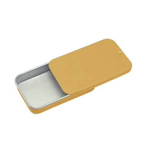 SAPIIKEF 1 PC Mini Zinn Metall Box versiegelt Glas Verpackung Boxen Schmuck Candy Box kleine Lagerung Dosen Münze(Rosy Red) von SAPIIKEF