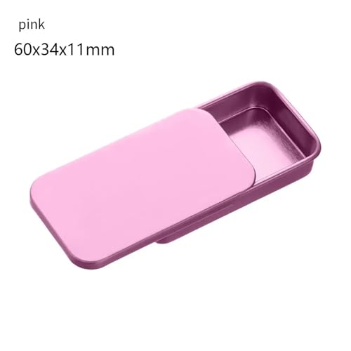 SAPIIKEF 1 PC Mini Zinn Metall Box versiegelt Glas Verpackung Boxen Schmuck Candy Box kleine Lagerung Dosen Münze(Violet) von SAPIIKEF