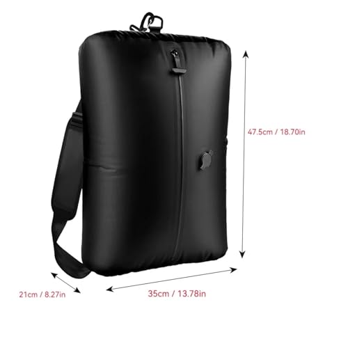 SAPIIKEF 1 Stück Professioneller Vakuum-Kompressionsbeutel for Gepäck, wiederverwendbarer Vakuumbeutel, spart 60% Platz, vakuumversiegelte Aufbewahrungsbeutel for Reisen(Black 2,2PCS) von SAPIIKEF