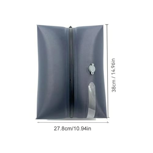 SAPIIKEF 1 Stück Professioneller Vakuum-Kompressionsbeutel for Gepäck, wiederverwendbarer Vakuumbeutel, spart 60% Platz, vakuumversiegelte Aufbewahrungsbeutel for Reisen(Dark-Grey 1,2PCS) von SAPIIKEF