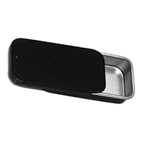 SAPIIKEF 1 Stück rechteckige Leere Mini-Blechdose aus Metall Weißblech Push Candy Pillendosen Behälter Jar Scharnierbehälter(Gold) von SAPIIKEF