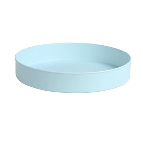 SAPIIKEF 1 stück 360 Grad Drehbarer Schrank-Organizer Küche Badezimmer Kosmetik-Plattenspieler-Ablage rutschfeste Runde Gewürzregalplatte(Blue) von SAPIIKEF