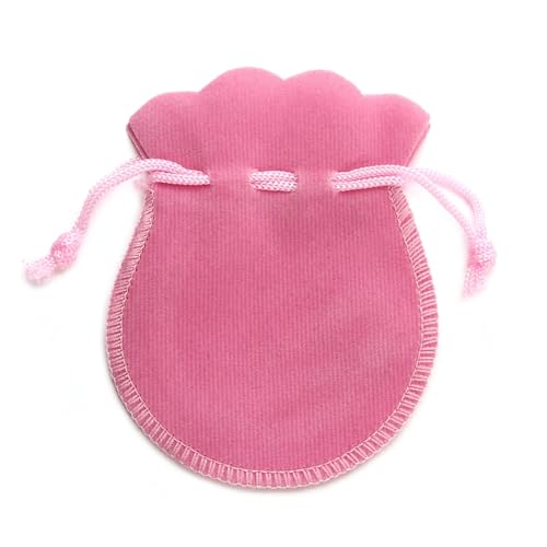 SAPIIKEF 10 Teile/los Samt Kordelzug Geschenke Taschen Kürbis-Förmigen Schmuck Lagerung Beutel Party Tragbare Präsentieren Drawable Verpackung Taschen(Pink,7x9cm) von SAPIIKEF