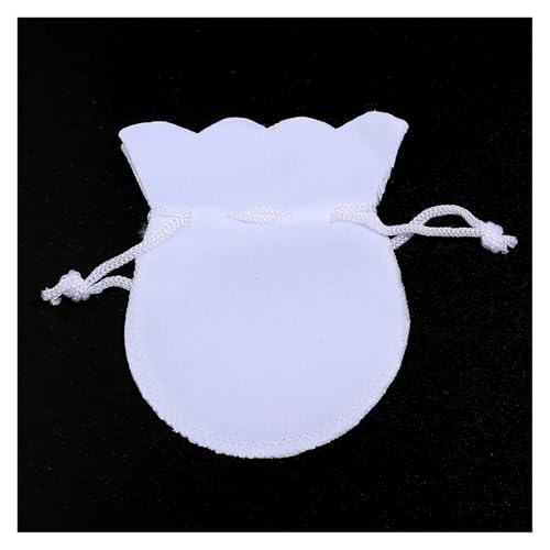 SAPIIKEF 10 Teile/los Samt Kordelzug Geschenke Taschen Kürbis-Förmigen Schmuck Lagerung Beutel Party Tragbare Präsentieren Drawable Verpackung Taschen(White,7x9cm) von SAPIIKEF