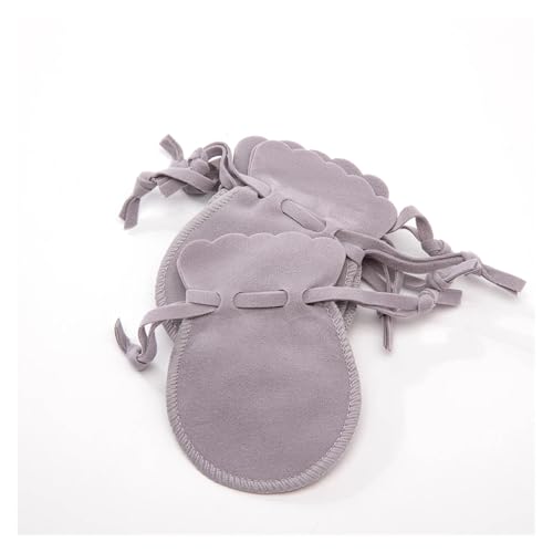 SAPIIKEF 10 stücke Kleine Samt Schmuck Beutel Kordelzug Taschen for Geschenke Ring Ohrringe Candy Display Lagerung Business(Grey,9X12cm) von SAPIIKEF