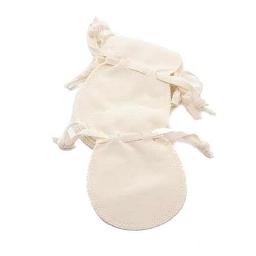 SAPIIKEF 10 stücke Kleine Samt Schmuck Beutel Kordelzug Taschen for Geschenke Ring Ohrringe Candy Display Lagerung Business(Rice White,9X12cm) von SAPIIKEF