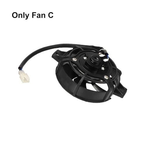SAPIIKEF 12V Motorrad Lüfter Ölkühler Motor Elektrischer Heizkörper M16 Temperatursensorschalter for 150cc-250cc Motocross ATV Quad Bike(Only Fan C) von SAPIIKEF