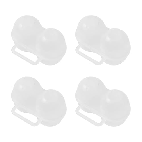 SAPIIKEF 1PC Outdoor Tragbare Eierkarton Fall-Proof Aufbewahrungsbox Reise Stoßfest Camping Breakproof Eierablage Frühstück(4PCS) von SAPIIKEF