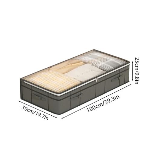 SAPIIKEF 1PC große Aufbewahrungstasche for Kleidung unter dem Bett Faltbare Aufbewahrungstasche for Steppdeckenkleidung Hundetasche Organizer-Tasche for Schlafzimmer und Schlafsäle(M) von SAPIIKEF