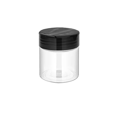 SAPIIKEF 24-1PCS Transparente Gewürzgläser Wiederverwendbare große Leere Gewürz-Würze-Vorratsflaschen Saisonpulverbehälter Box for die Küche(100ML,1PC-(ONLY)) von SAPIIKEF